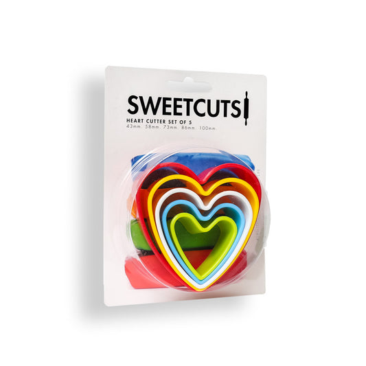 Sweet Cuts Heart Cutter Set of 5.