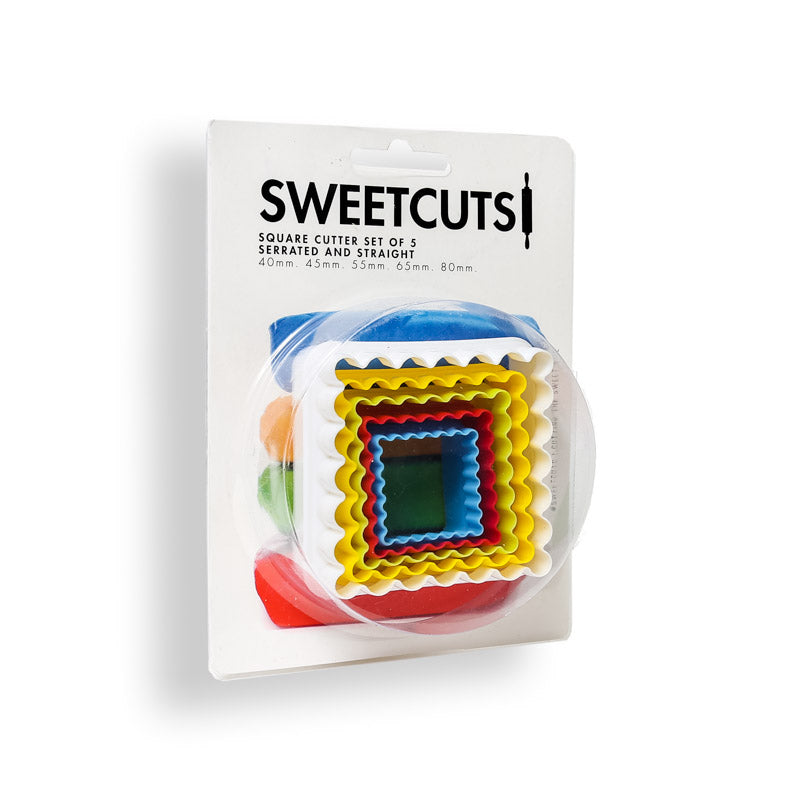 Sweet Cuts Square Cutter Set of 5.