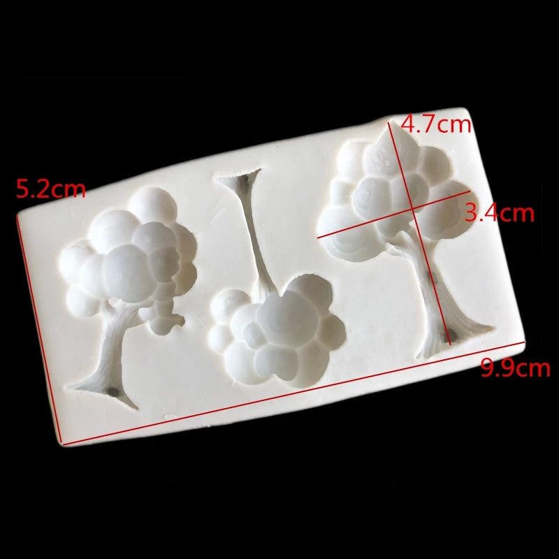 Silicone Mould - 3PC Trees - S326.