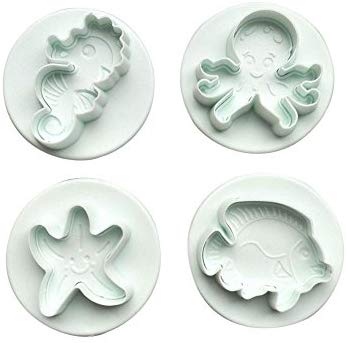 4PC Sea Creatures Plunger Cutter Set