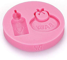 Silicone Mould - Baby Bib and Bottle - S68