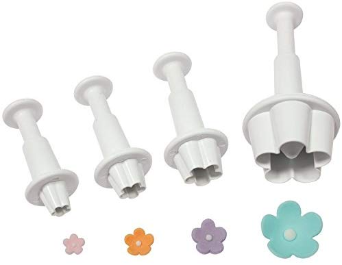 4PC Blossom Flower Plunger Cutter Set