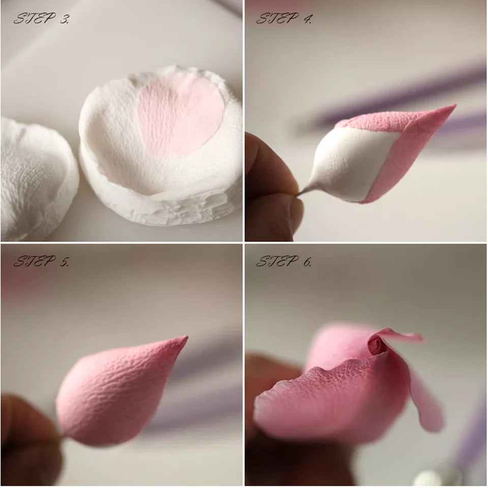 Silicone Mould - Rose Petal Veiner - S164.