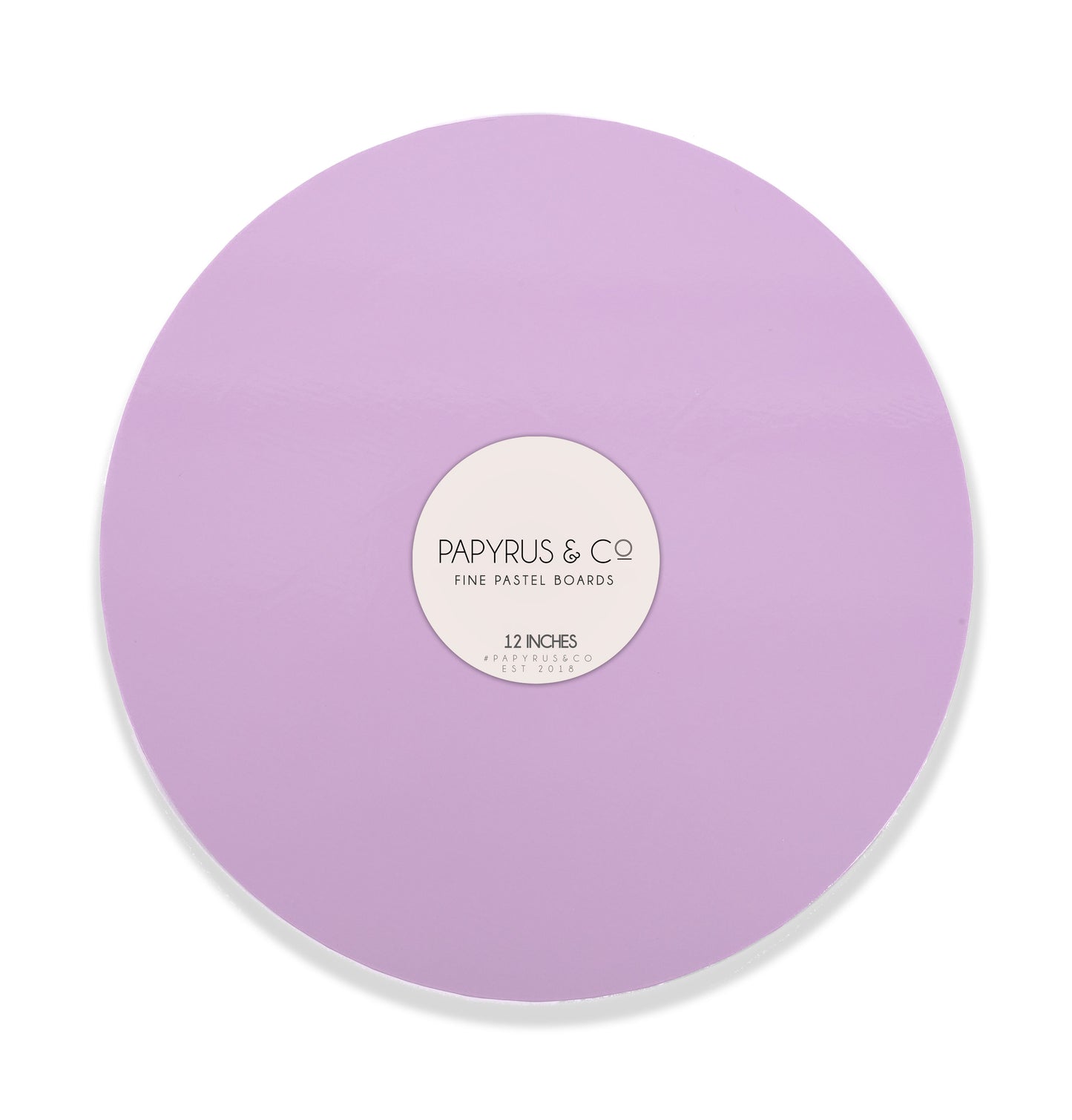 Pastel Lilac Round Masonite Board - 12" (30cm)