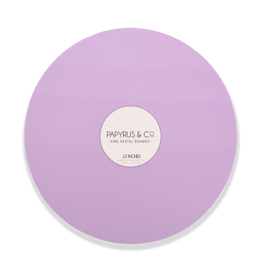 Pastel Lilac Round Masonite Board - 12" (30cm)