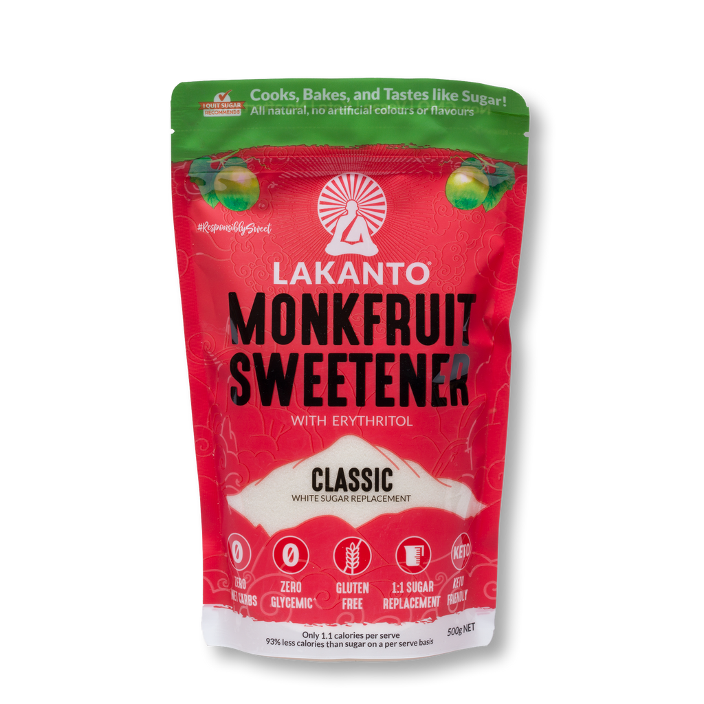 Lakanto Classic Monkfruit Sweetener White Sugar Replacement 500g