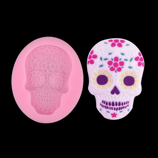 Silicone Mould - Sugar Skull - S747