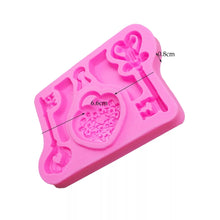 Silicone Mould - Heart Lock and Keys - S73