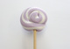 50g Fancy Round Lollipop - Lilac and White