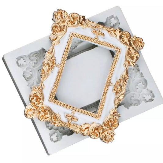 Silicone Mould - Large Decorative Frame - S197.