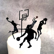 Cake Topper - 5PC Basketball Set - Black