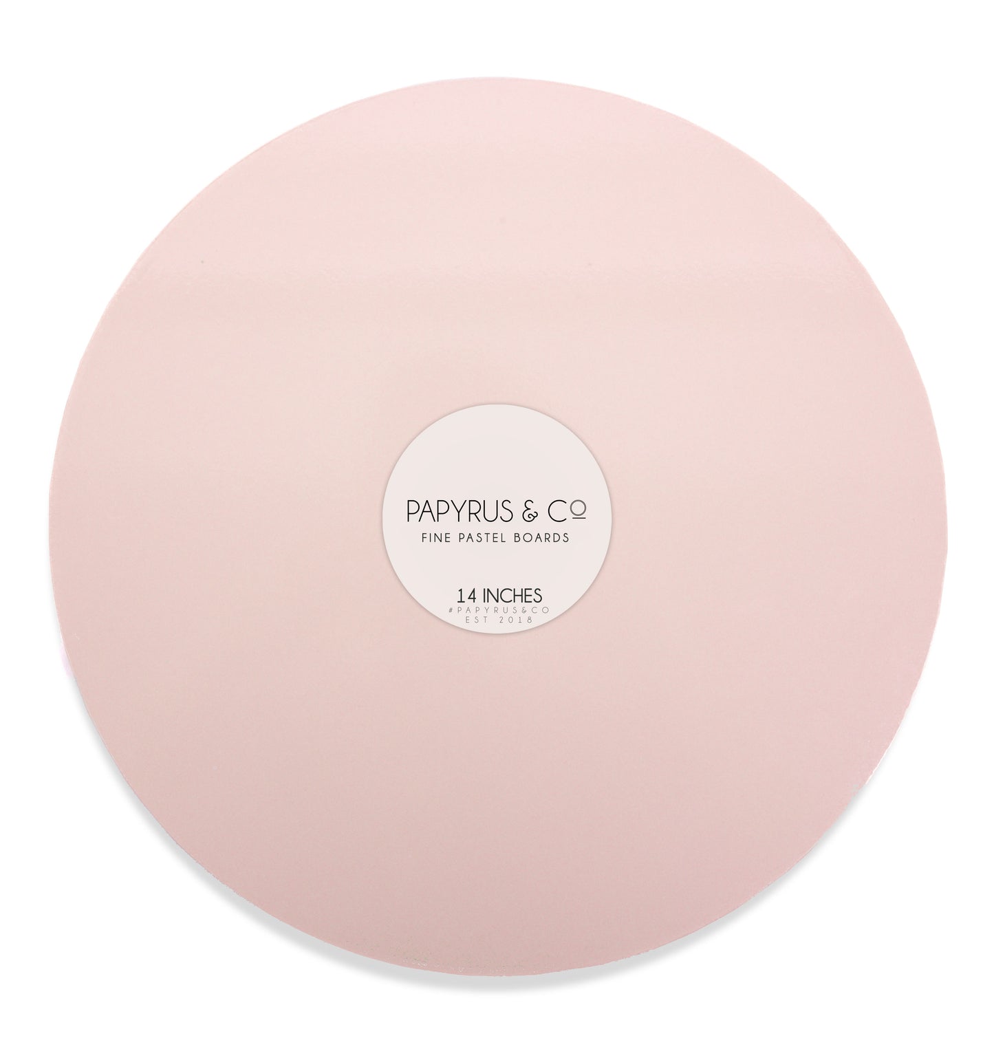 Pastel Pink Round Masonite Board - 14" (35cm)