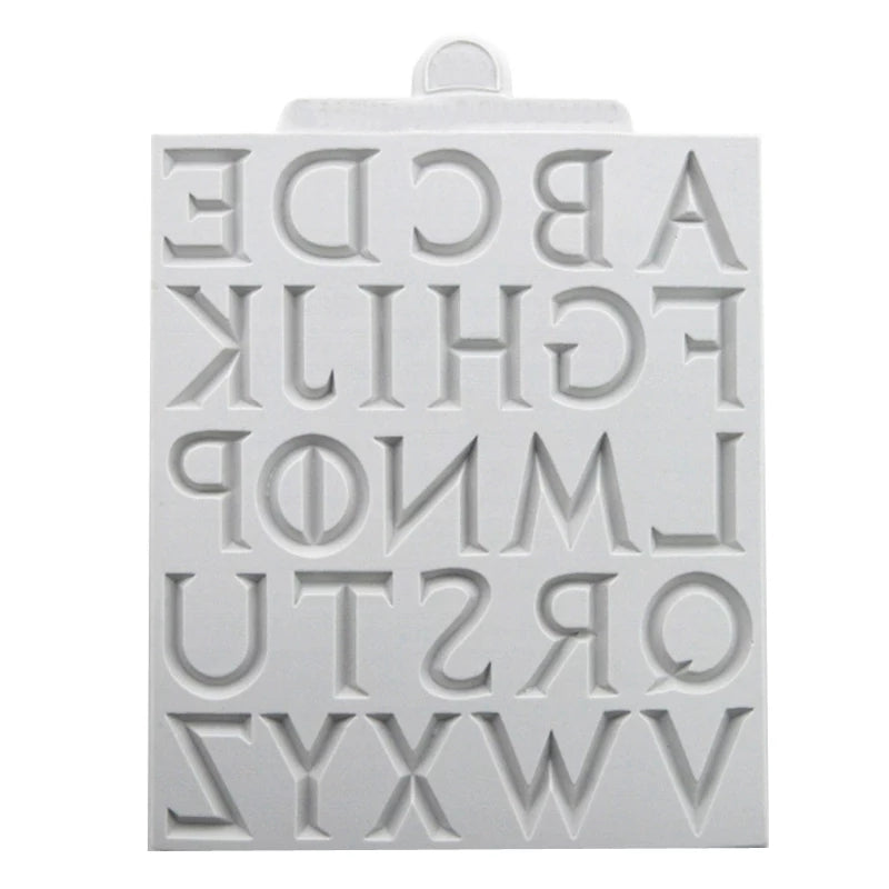 Silicone Mould - Medieval/ Iron Font Alphabet - S314.