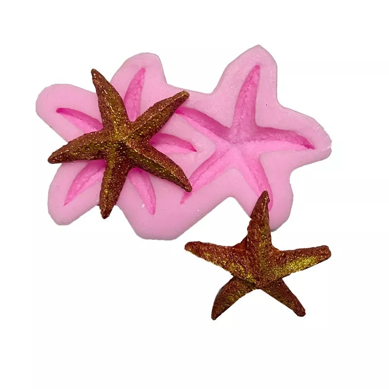 Silicone Mould - Double Starfish - S412