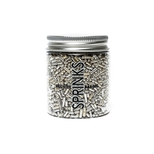 85g Sprinks 1mm Jimmies - Metallic Silver.