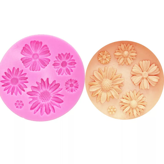 Silicone Mould - Flowers - Sunflower / Daisy - S207.