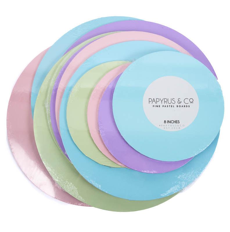 Pastel Lilac Round Masonite Board - 8" (20cm)