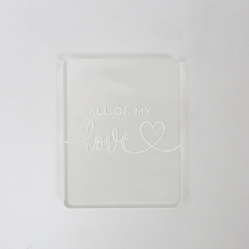 COO KIE Embosser Stamp - All my love