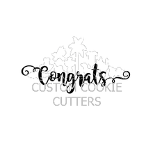 Custom Cookie Cutters Embosser - Congrats