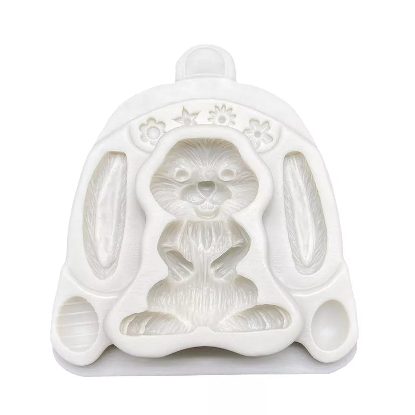 Silicone Mould - 2D Easter Bunny - S424