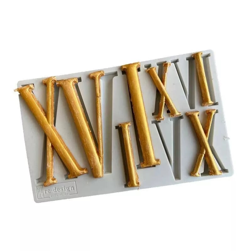 Silicone Mould - Roman Numerals - S408