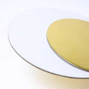 6 inch (15cm) Round 3mm Card Cake Board - Gold