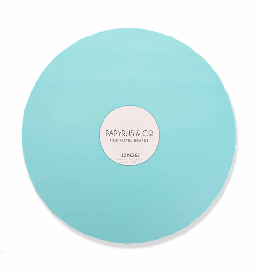 Pastel Blue Round Masonite Board - 12" (30cm)