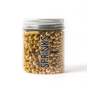 75g Sprinks Sprinkle Mix - Bubble and Bounce Shiny Gold