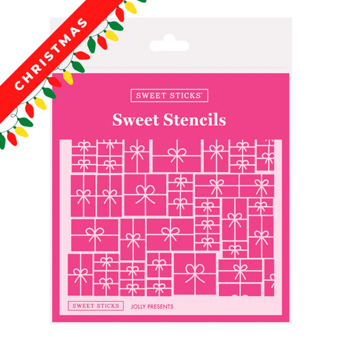 Sweet Sticks Stencil - Jolly Presents