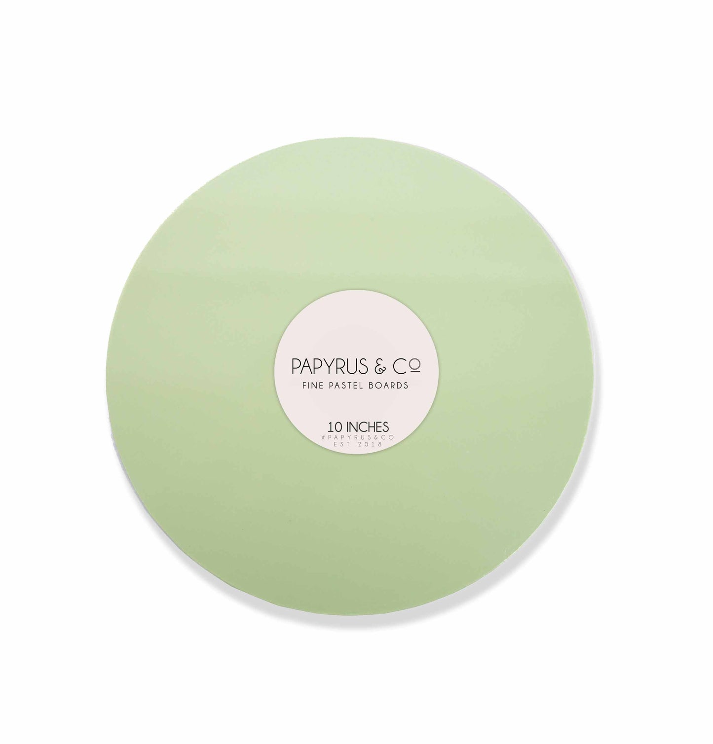 Pastel Green Round Masonite Board - 10" (25cm)