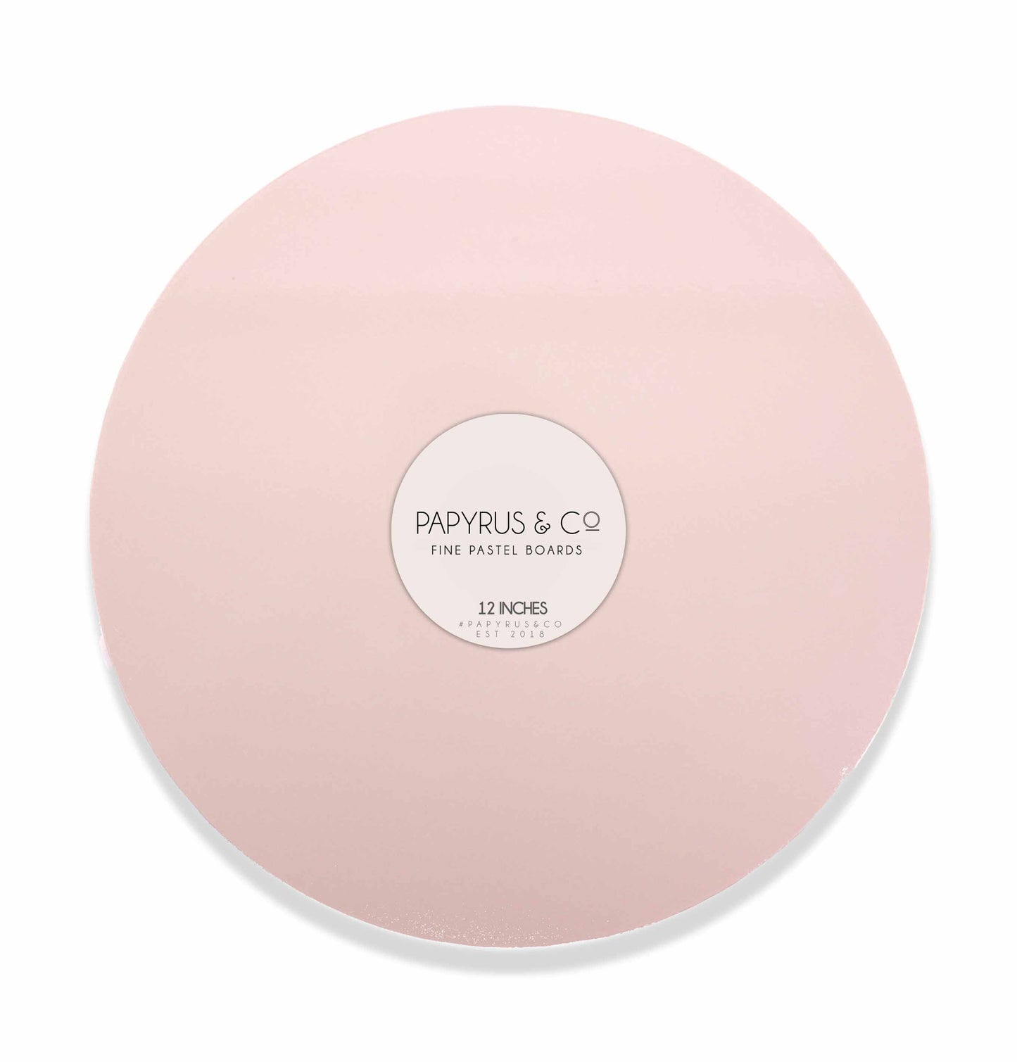 Pastel Pink Round Masonite Board - 12" (30cm)