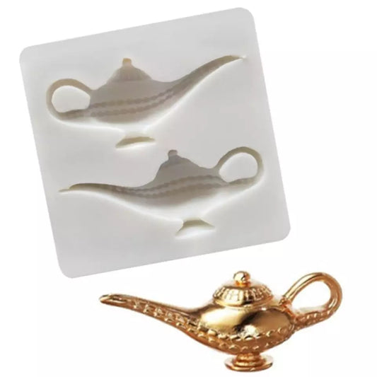 Silicone Mould - Double Genie Lamp - S66.