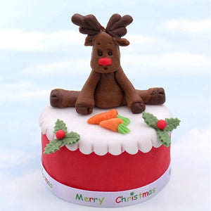 Silicone Mould - 3D Reindeer -S354