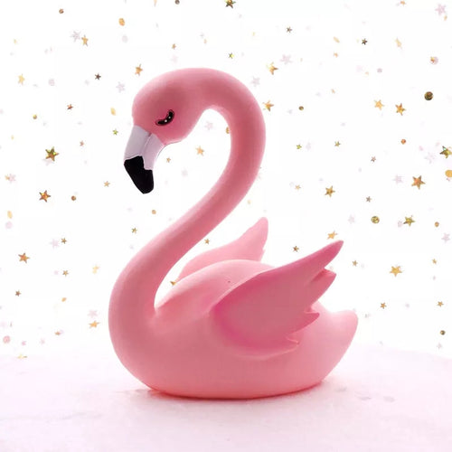 Flamingo Figurine - sitting with open wings