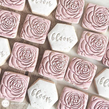 Custom Cookie Cutters Embosser - Rose Bloom