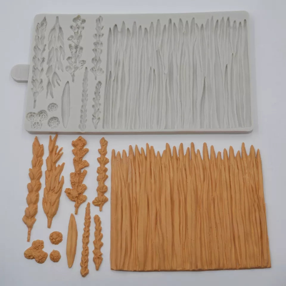 Silicone Mould - Lavender Wild Meadow / Grass - S428