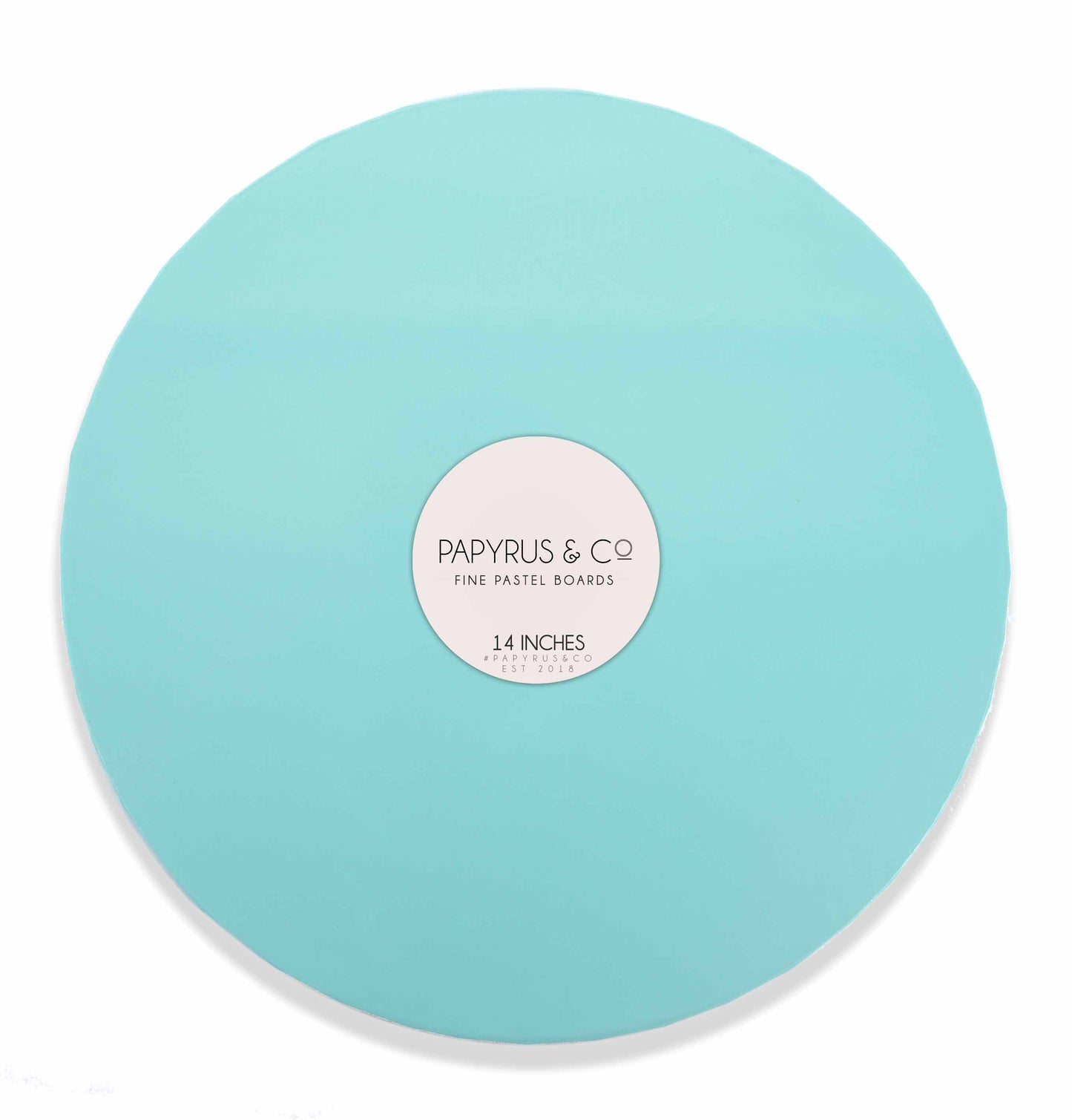 Pastel Blue Round Masonite Board - 14" (35cm)