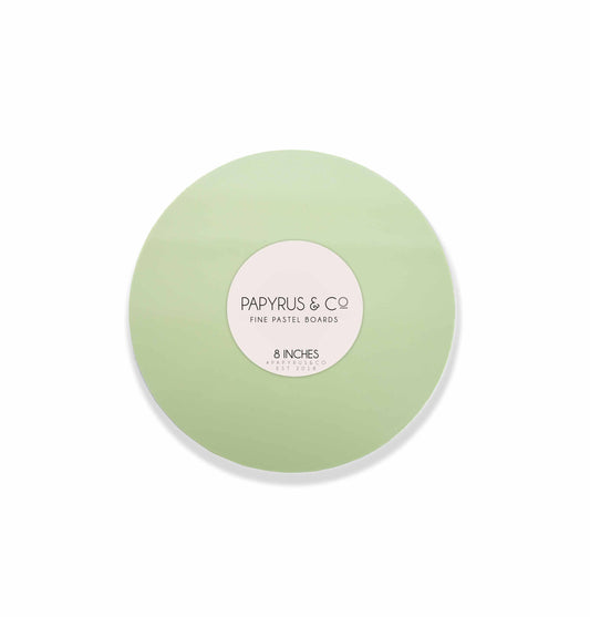 Pastel Green Round Masonite Board - 8" (20cm)