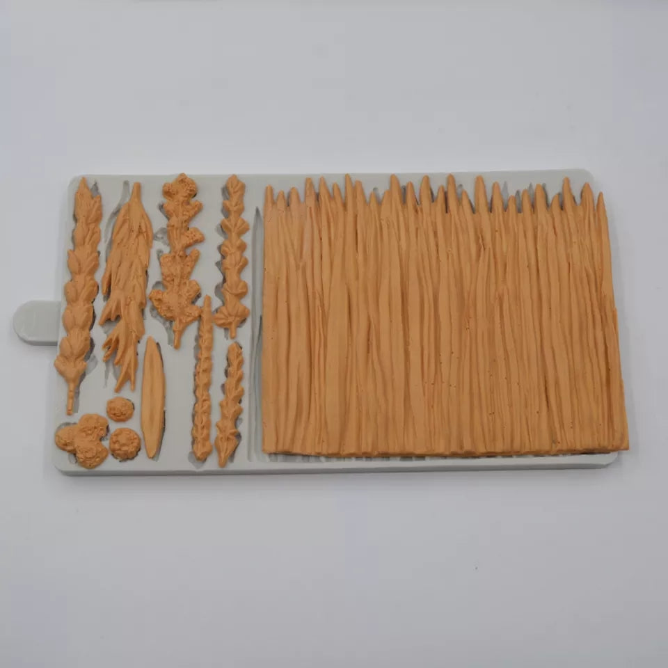 Silicone Mould - Lavender Wild Meadow / Grass - S428