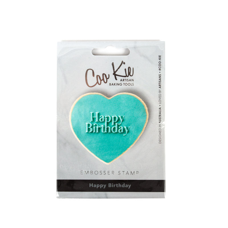 COO KIE Embosser Stamp - Happy Birthday 1