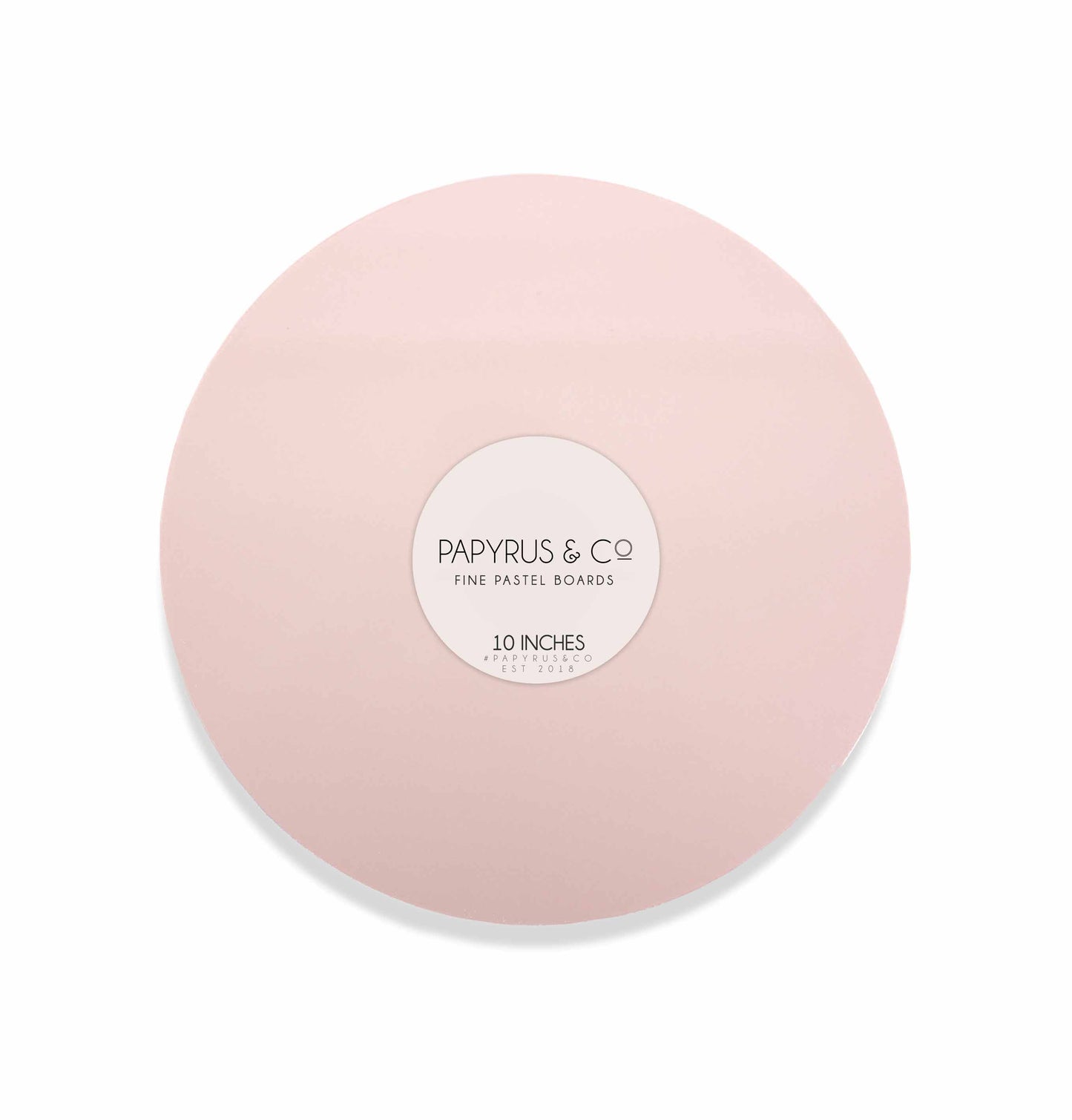 Pastel Pink Round Masonite Board - 10" (25cm)