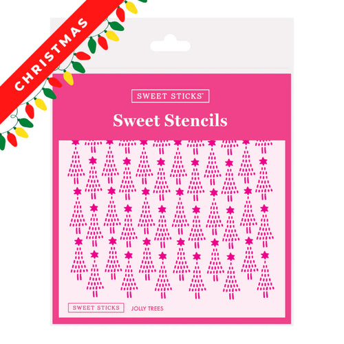 Sweet Sticks Stencil - Jolly Trees