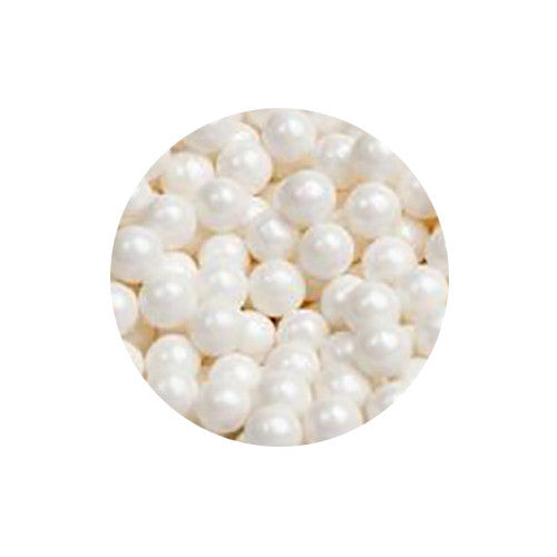 100g 8mm Cachous - Pearl White