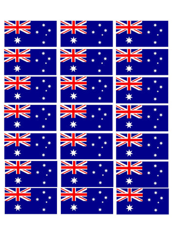 Edible Cupcake Toppers - Australia Day Flags