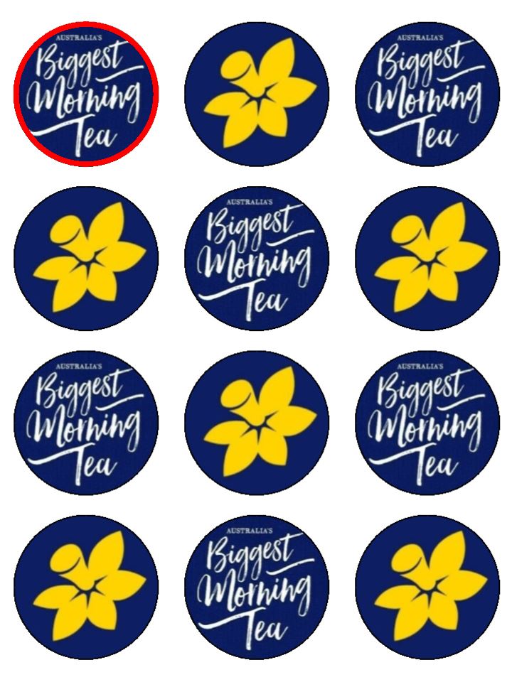 Edible Cupcake Toppers - Australia's Biggest Morning Tea