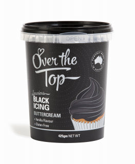 Over The Top Buttercream - Black 425g