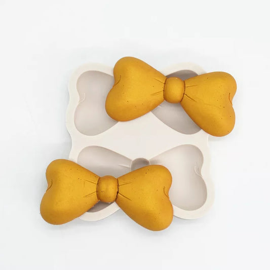 Silicone Mould - Double Bow Tie - S452