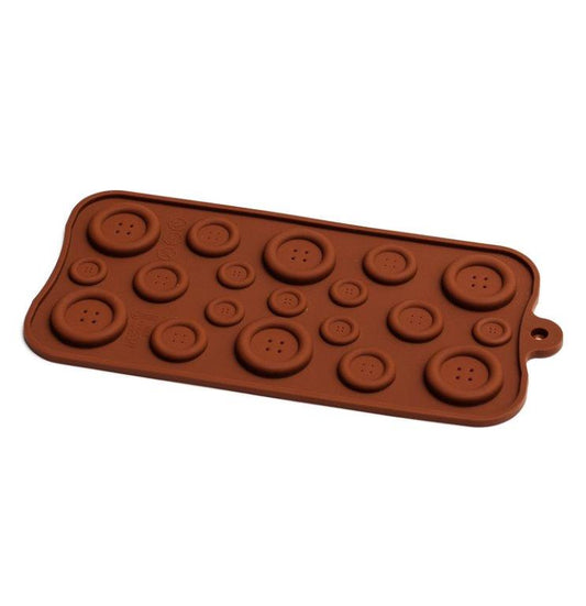 Silicone Chocolate Mould - Buttons.