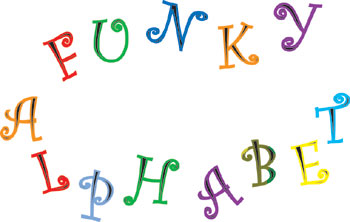 FMM Funky Alphabet and Number Cutter Set - 4cm Upper Case.