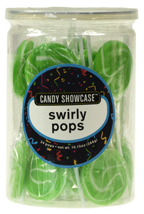 Candy Showcase Single Swirly Pop - Green